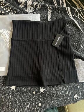 Ribbed skort